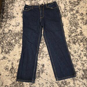 WindRiver Men’s Authentic Fit Straight Leg Jeans | Size 38 x 30 | Dark Wash